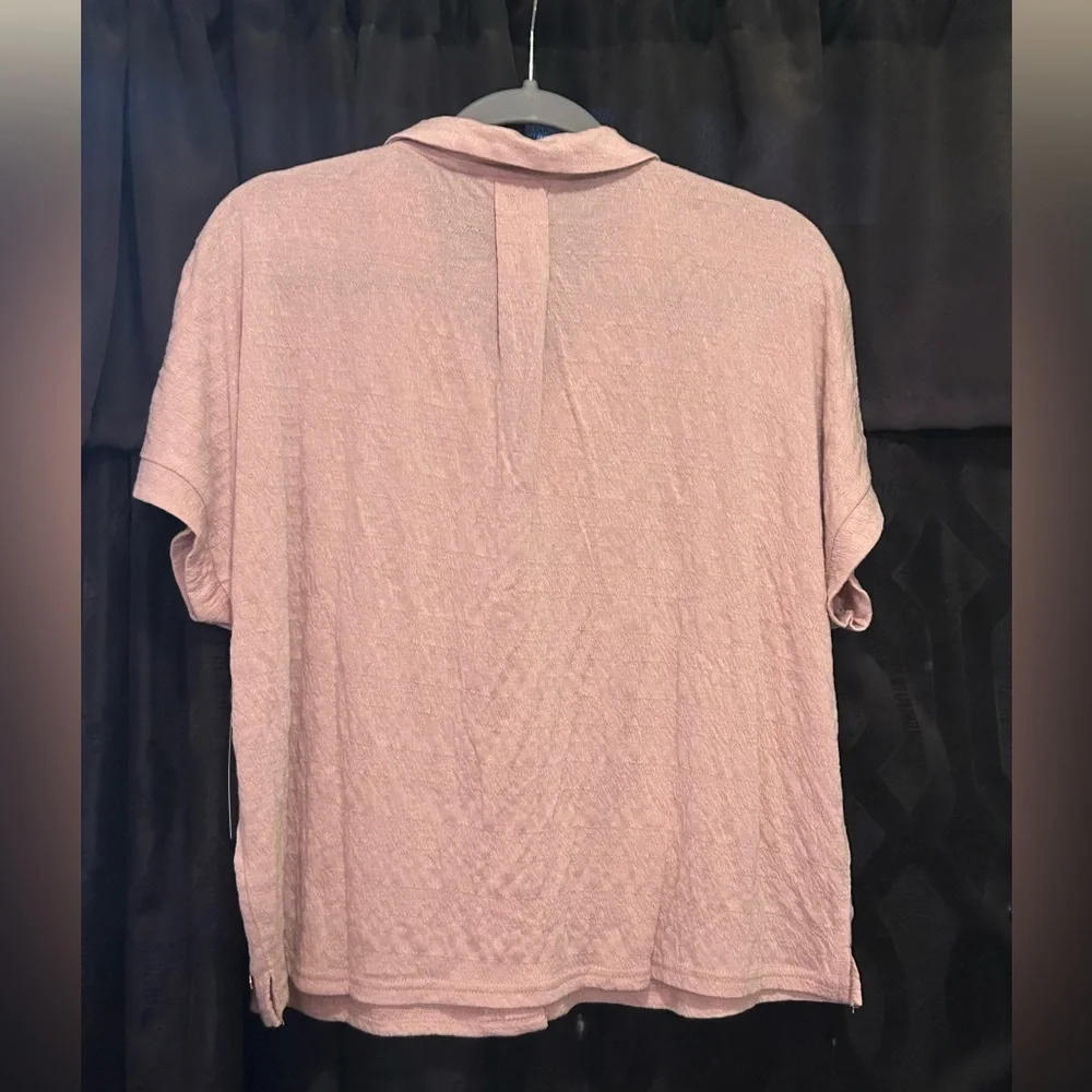 DANSKIN 2pc Knitted Gauze Ashen Pink Pajama Set Womens Size Large NWTS